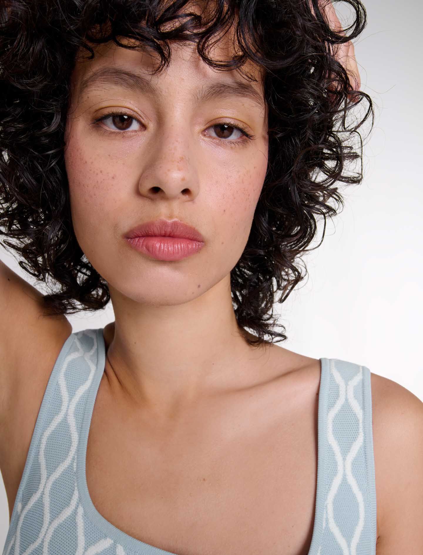 124RUSSEL Jacquard knit short dress - Dresses - Maje.com