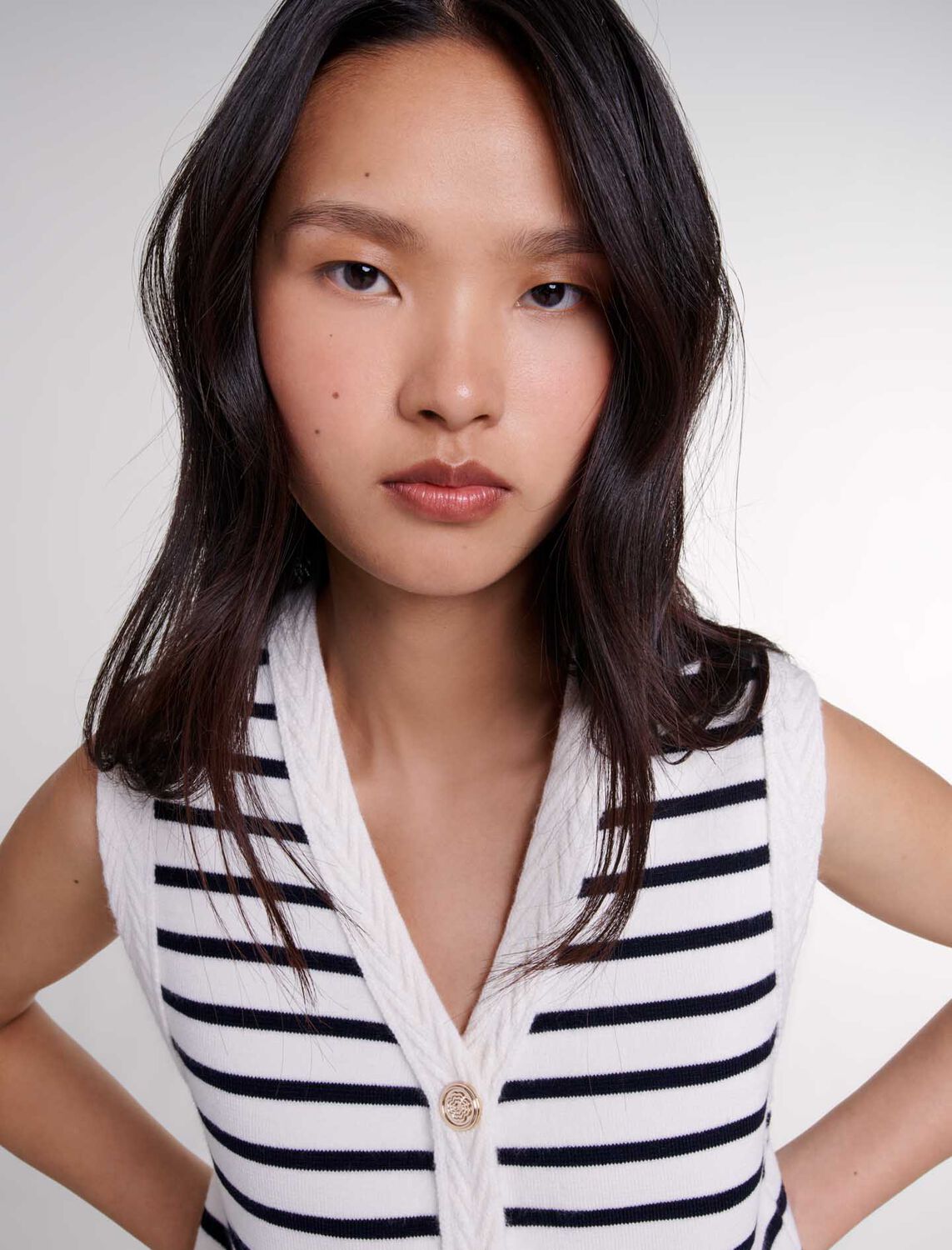 maje : Sweaters & Cardigans 顏色 蓝白条纹/Navy