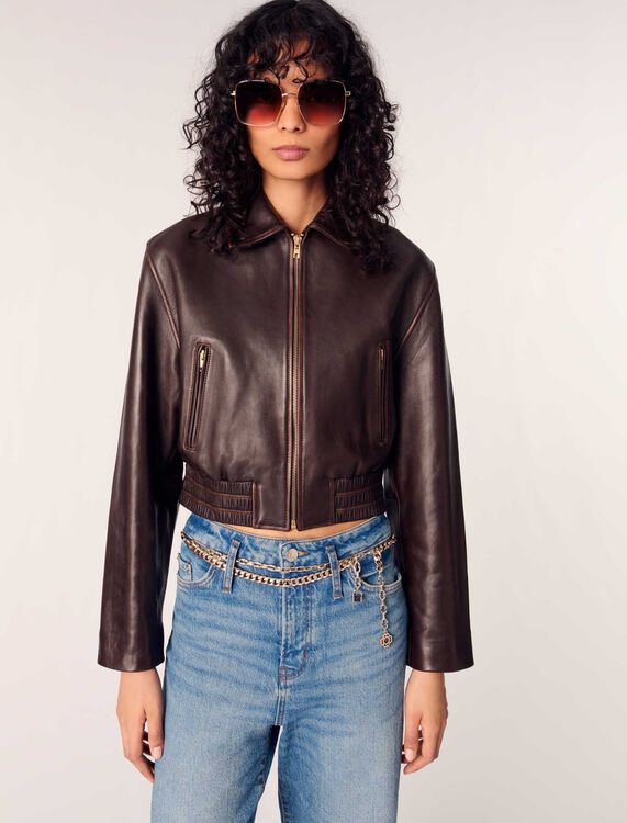 Vintage leather jacket - Blazers & Jackets - MAJE