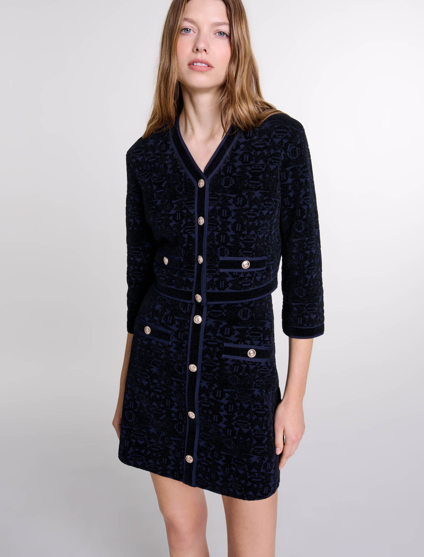 Maje velvet dress online
