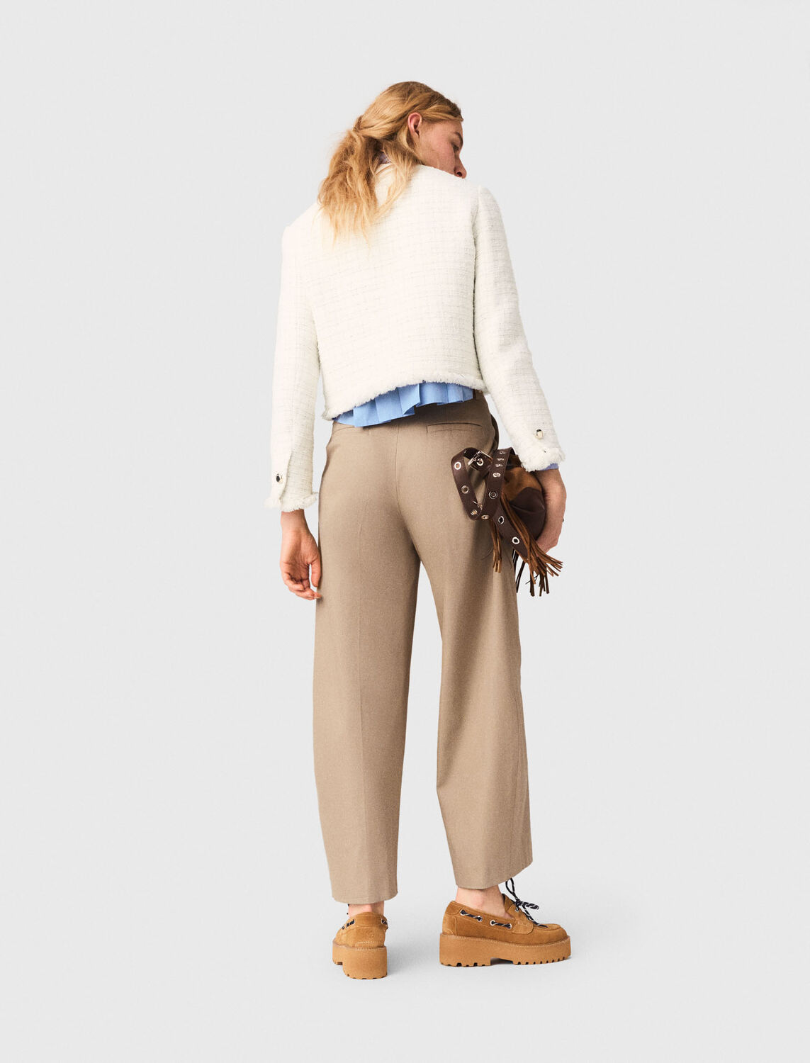 Short tweed jacket - Blazers & Jackets - MAJE