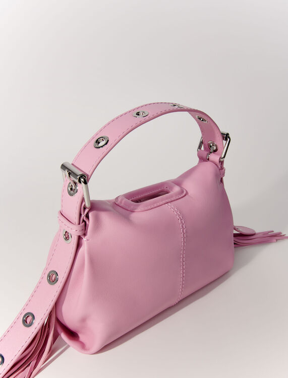 Smooth leather mini Miss M bag - M Bag - MAJE
