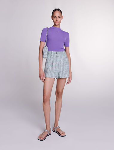 Tweed shorts : View All color Multi-Coloured