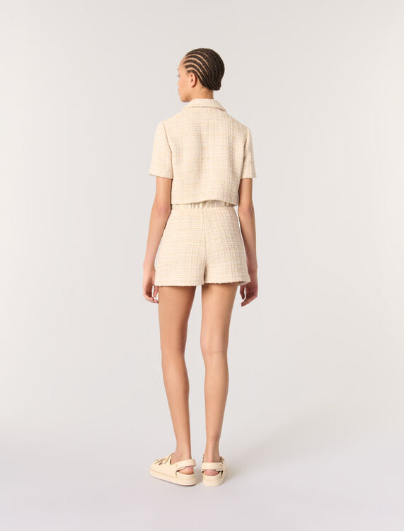 Short tweed jacket - Blazers & Jackets - MAJE