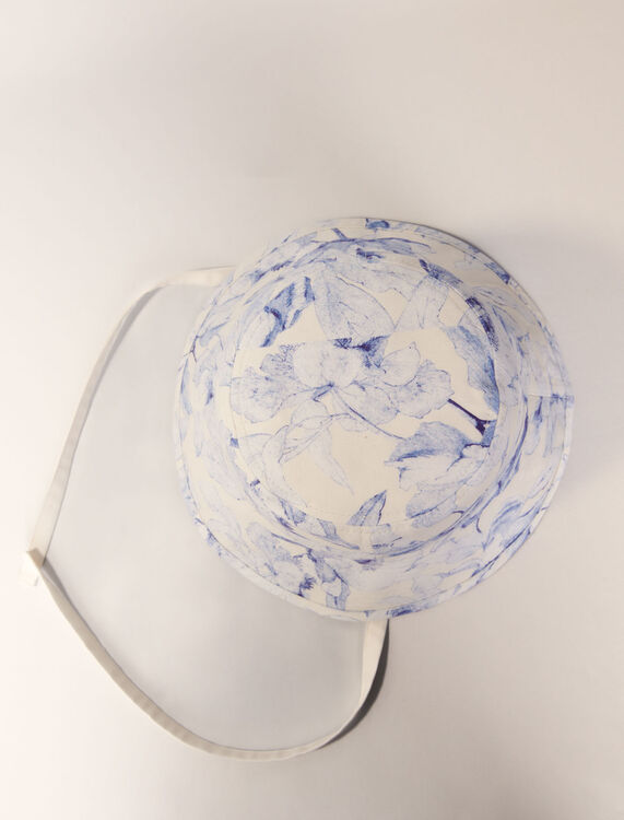 Watercolour themed long bucket hat -  - MAJE