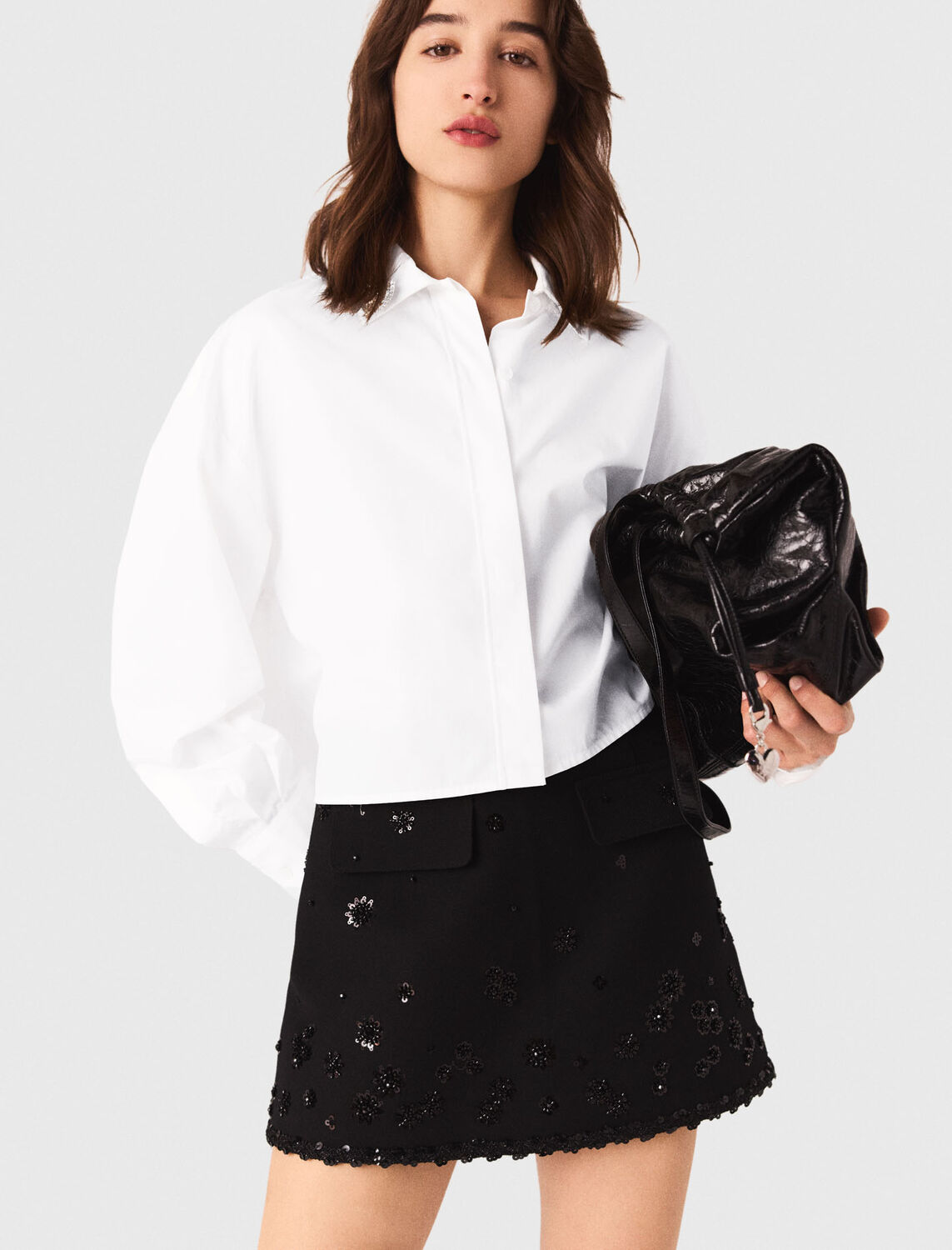 maje : Skirts & Shorts 顏色 黑色/BLACK