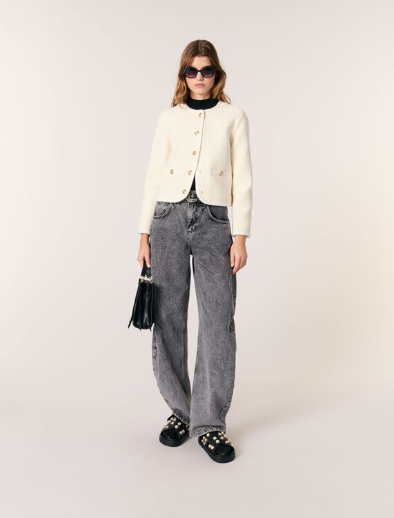 Short tweed jacket - Blazers & Jackets - MAJE