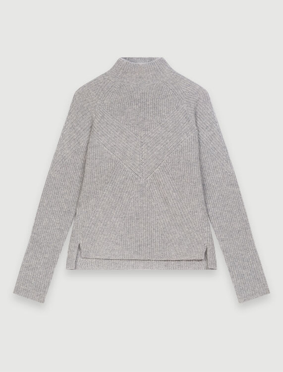 Mock-neck cashmere jumper - Cardigans & Sweaters - MAJE