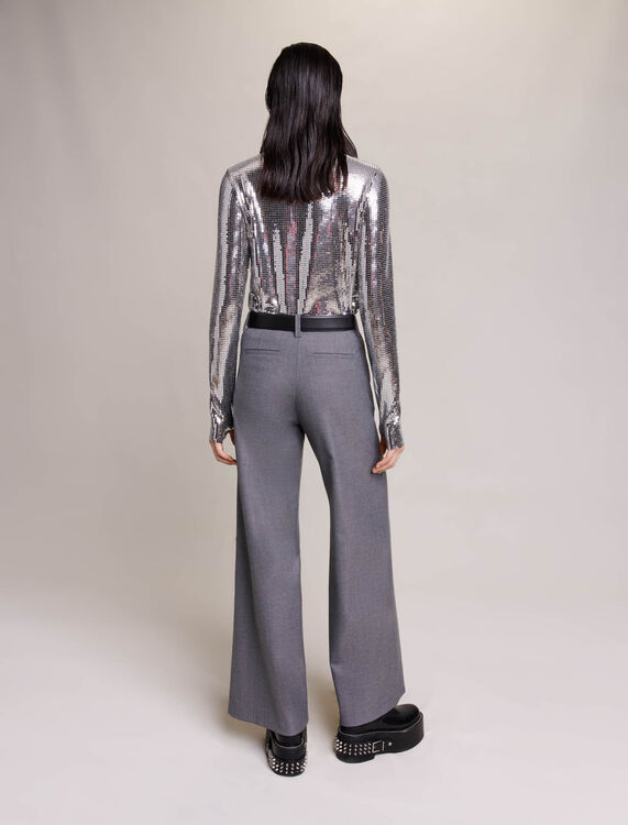 Wide-leg trousers -  - MAJE