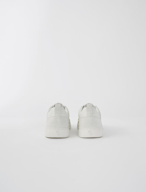 白色真皮运动鞋 : Sneakers 顏色 白色/WHITE