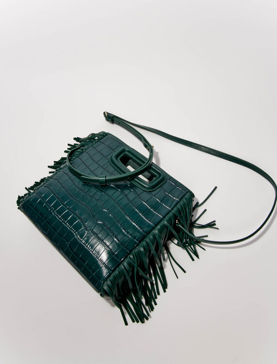 M bag in crocodile-effect leather -  - MAJE
