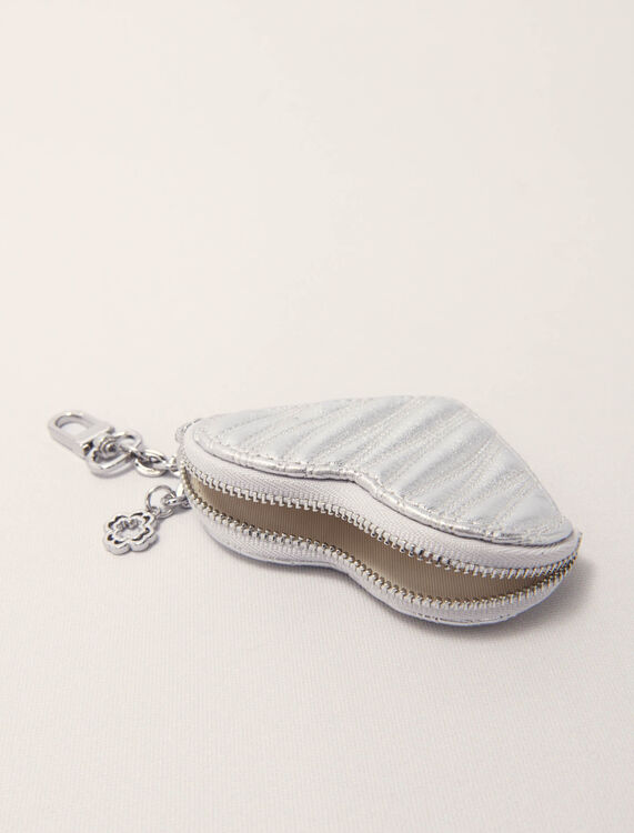 Quilted metallic heart purse -  - MAJE