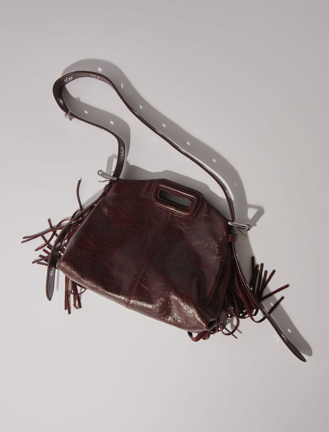 maje : M Bag 顏色 紫红色/BURGUNDY