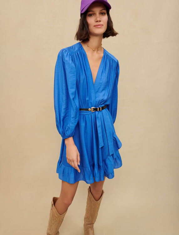 Short ruffled dress - Dresses - MAJE