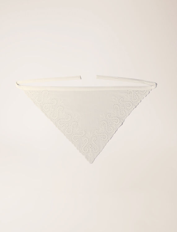 Triangle scarf : Scarves and shawls color White
