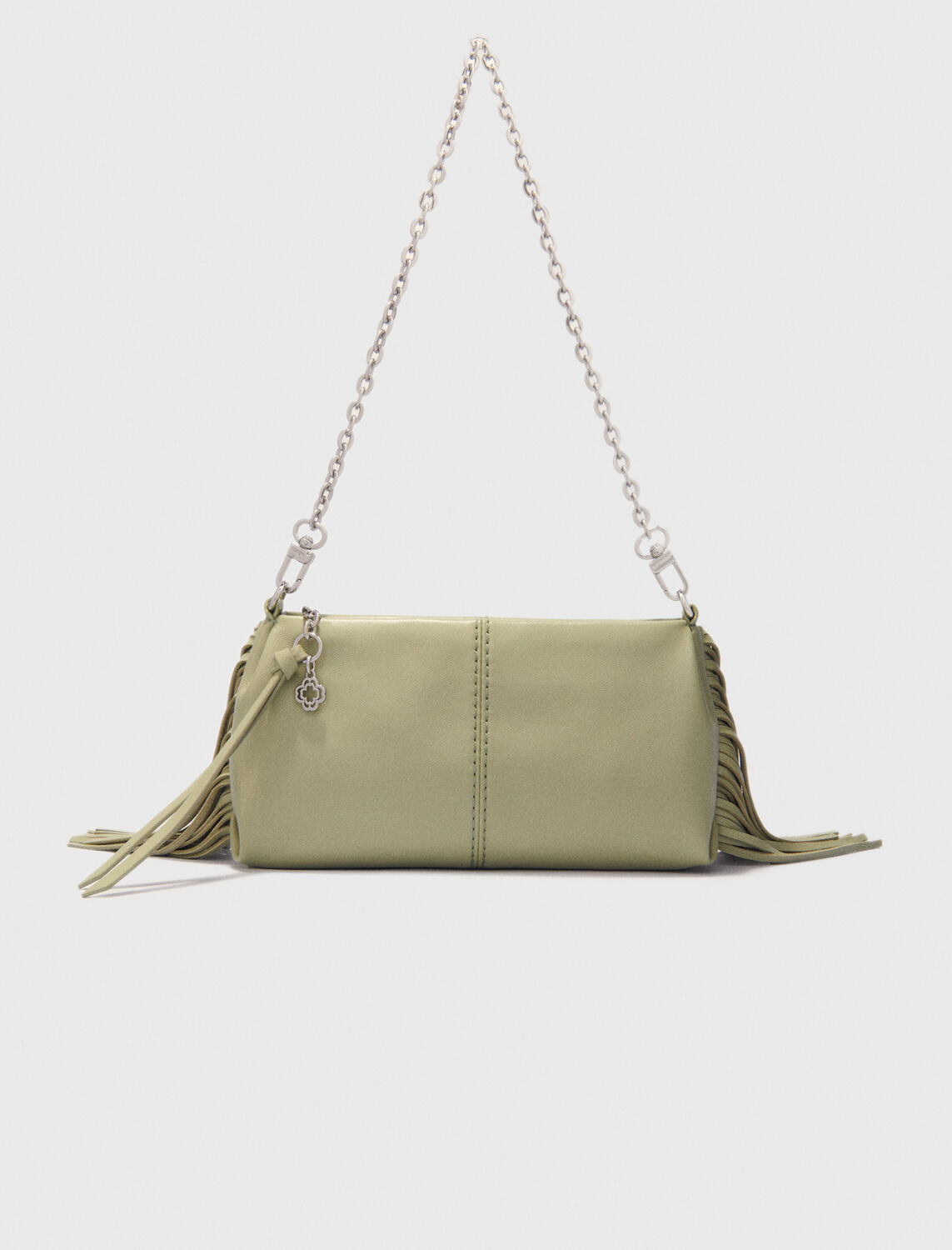 Miss M plain leather clutch bag -  - MAJE
