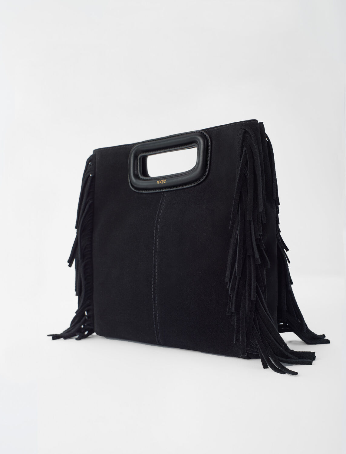 Suede leather M bag - Bags - MAJE