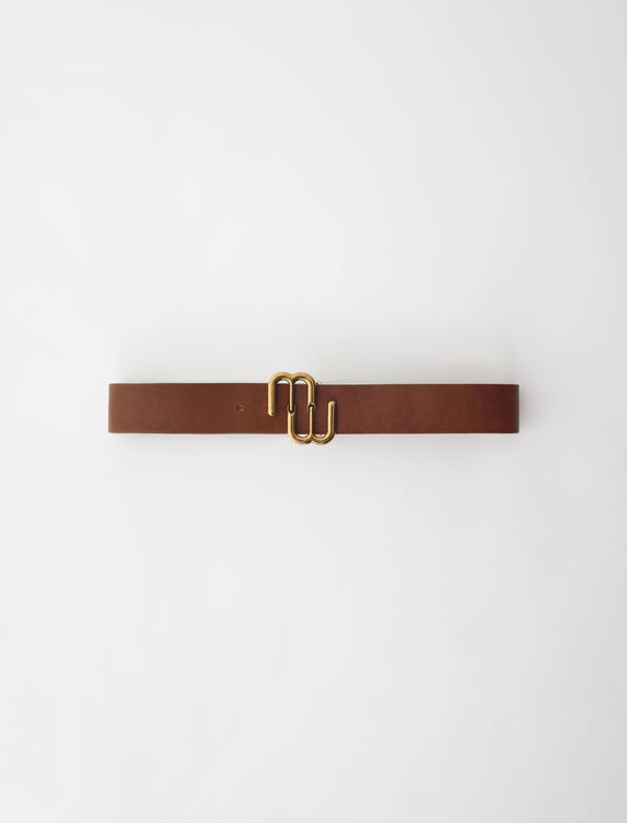 Leather double M belt - Other Accessories - MAJE