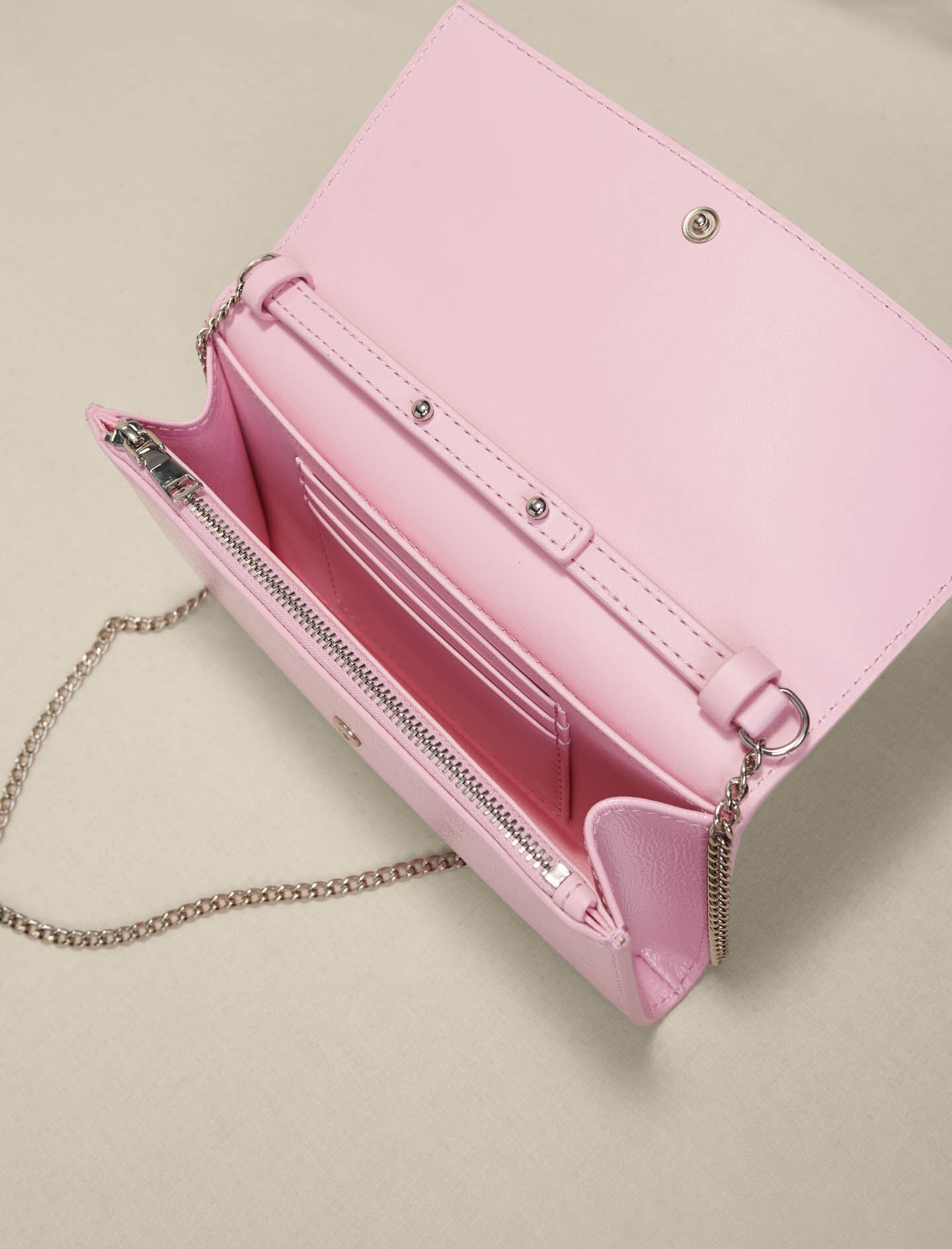 223CLOVERWALKNAPLAK Pink wallet bag