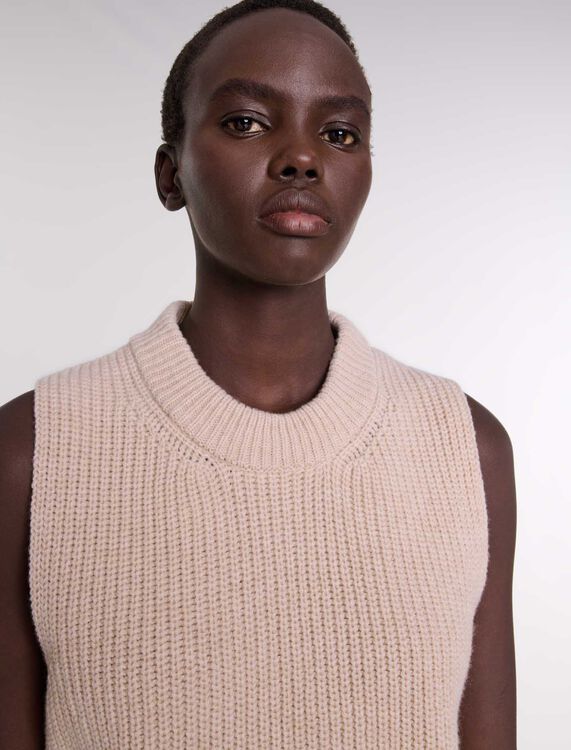 Sleeveless wool jumper - Fall-Winter Collection - MAJE