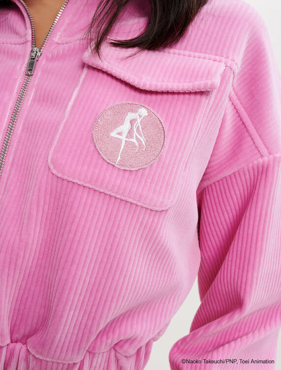 粉色印花外套 : Coats & Jackets 顏色 粉色/PINK