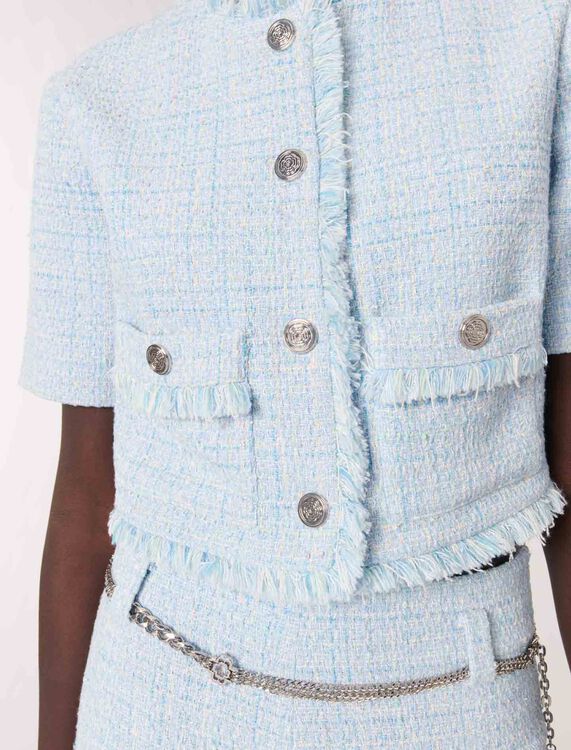 Short tweed jacket - Blazers & Jackets - MAJE