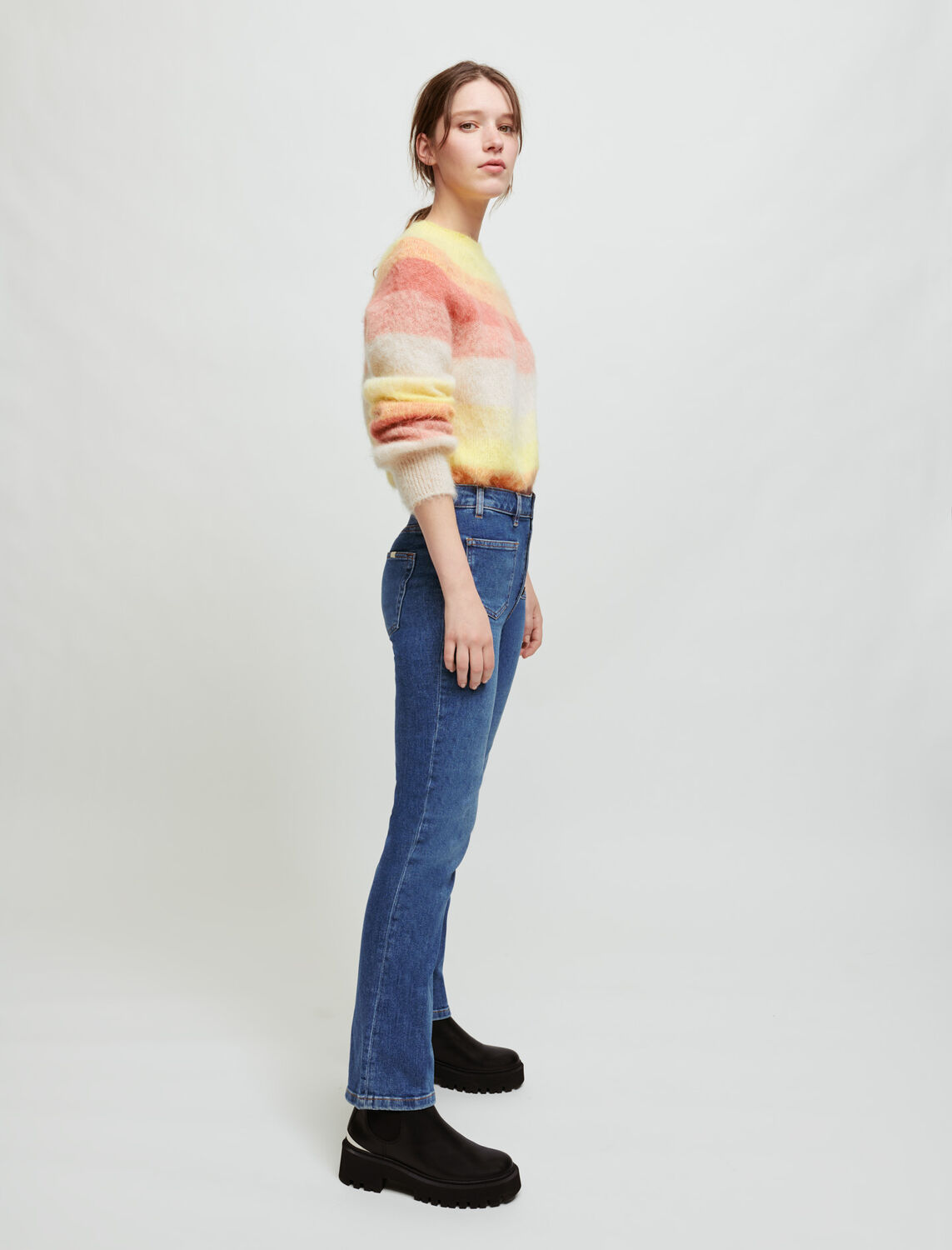 Double-pocket jeans with a slight flare - Trousers & Jeans - MAJE