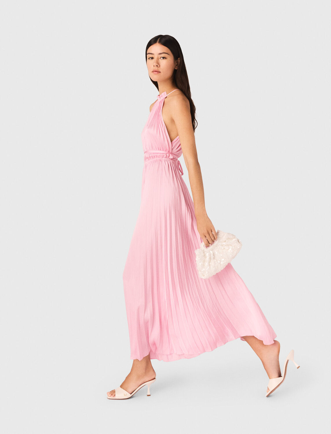 Pleated maxi dress - Dresses - MAJE