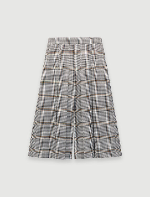 Bermuda-style checked pants - Trousers & Jeans - MAJE