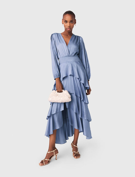 Ruffled maxi dress - Dresses - MAJE