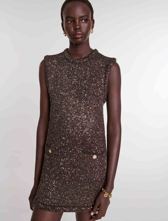 Short sequin dress - Fall-Winter Collection - MAJE