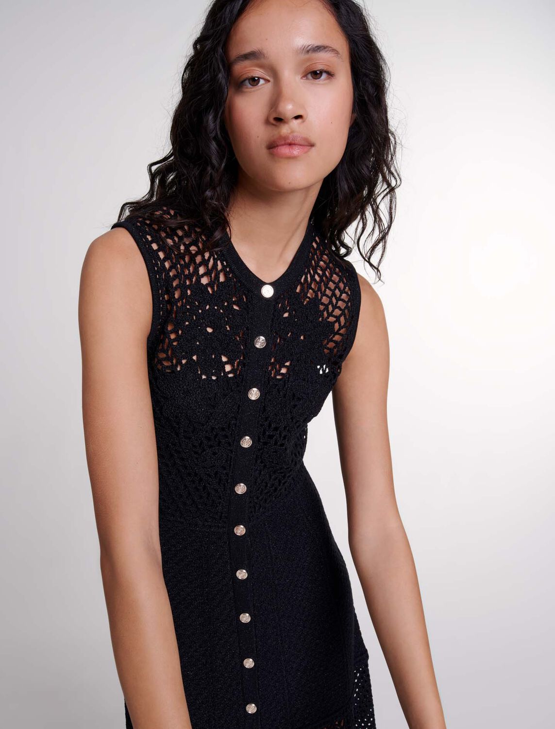 Crochet-knit maxi dress : Fall-Winter Collection color 