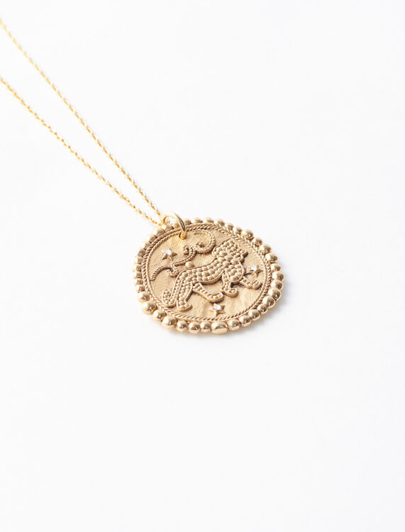 Lion zodiac sign necklace - Other Accessories - MAJE