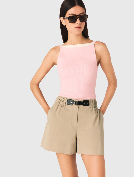 High straight-neck top - Tops - MAJE