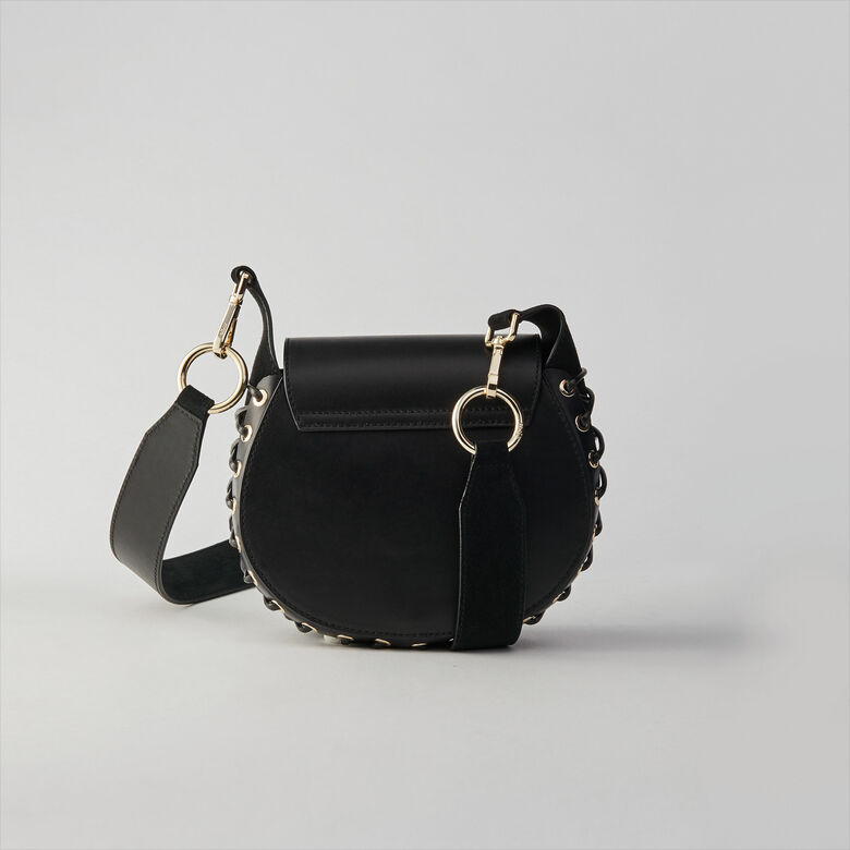 Laceup leather and suede Gyps PM handbag : Bags color 