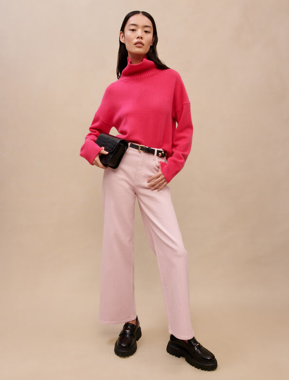 Pink cashmere jumper : Lunar New Year color Fluo Pink