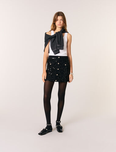 Maje : Skirts & Shorts 顏色 黑色/BLACK