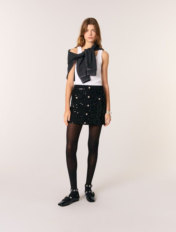 Maje : Skirts & Shorts 顏色 黑色/BLACK