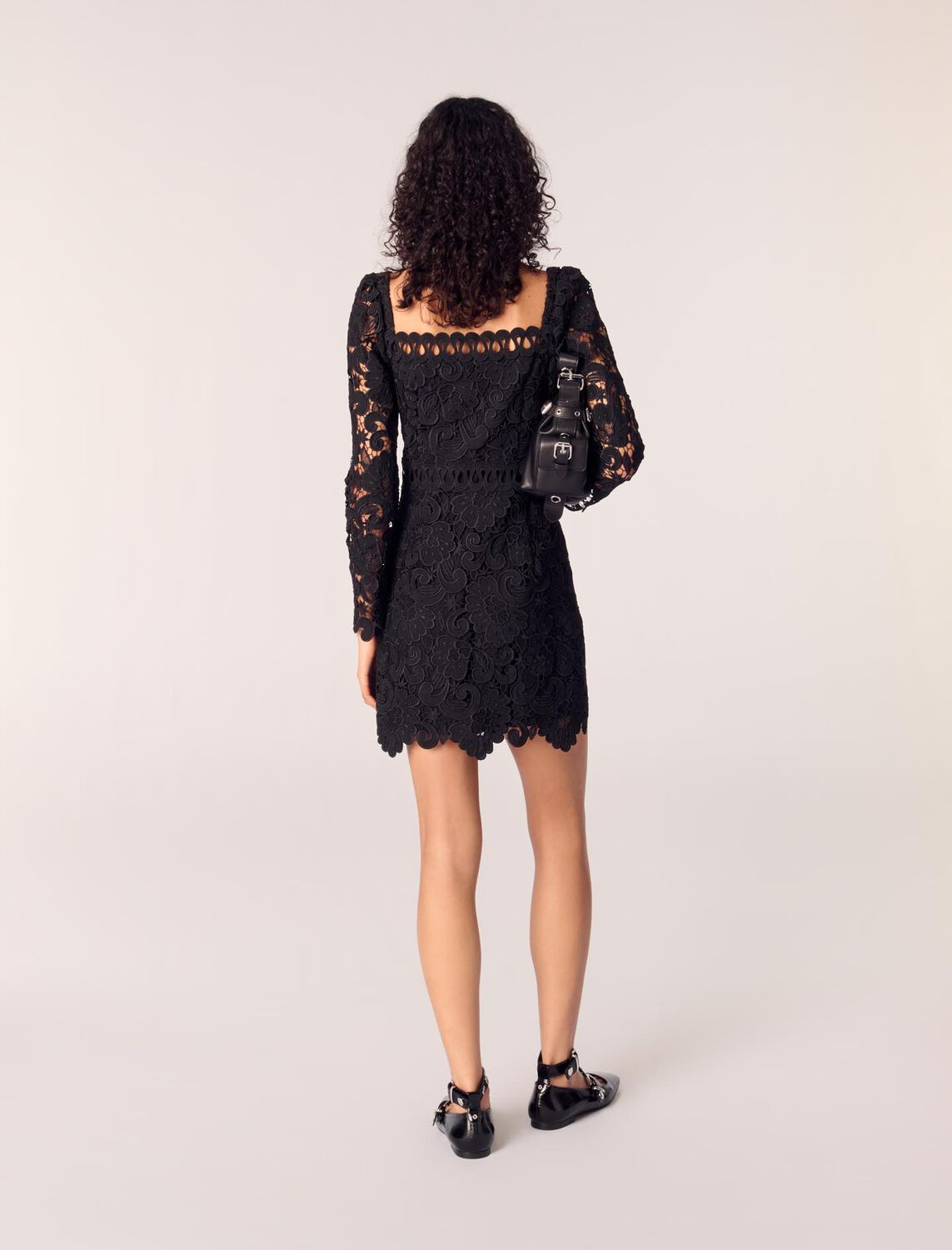 Short guipure dress - Dresses - MAJE