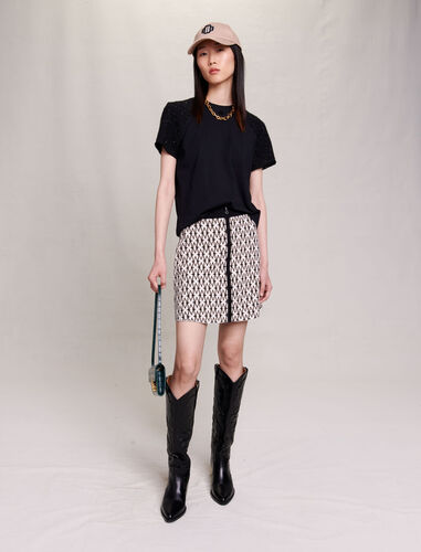 maje : T-Shirts 顏色 黑色/BLACK