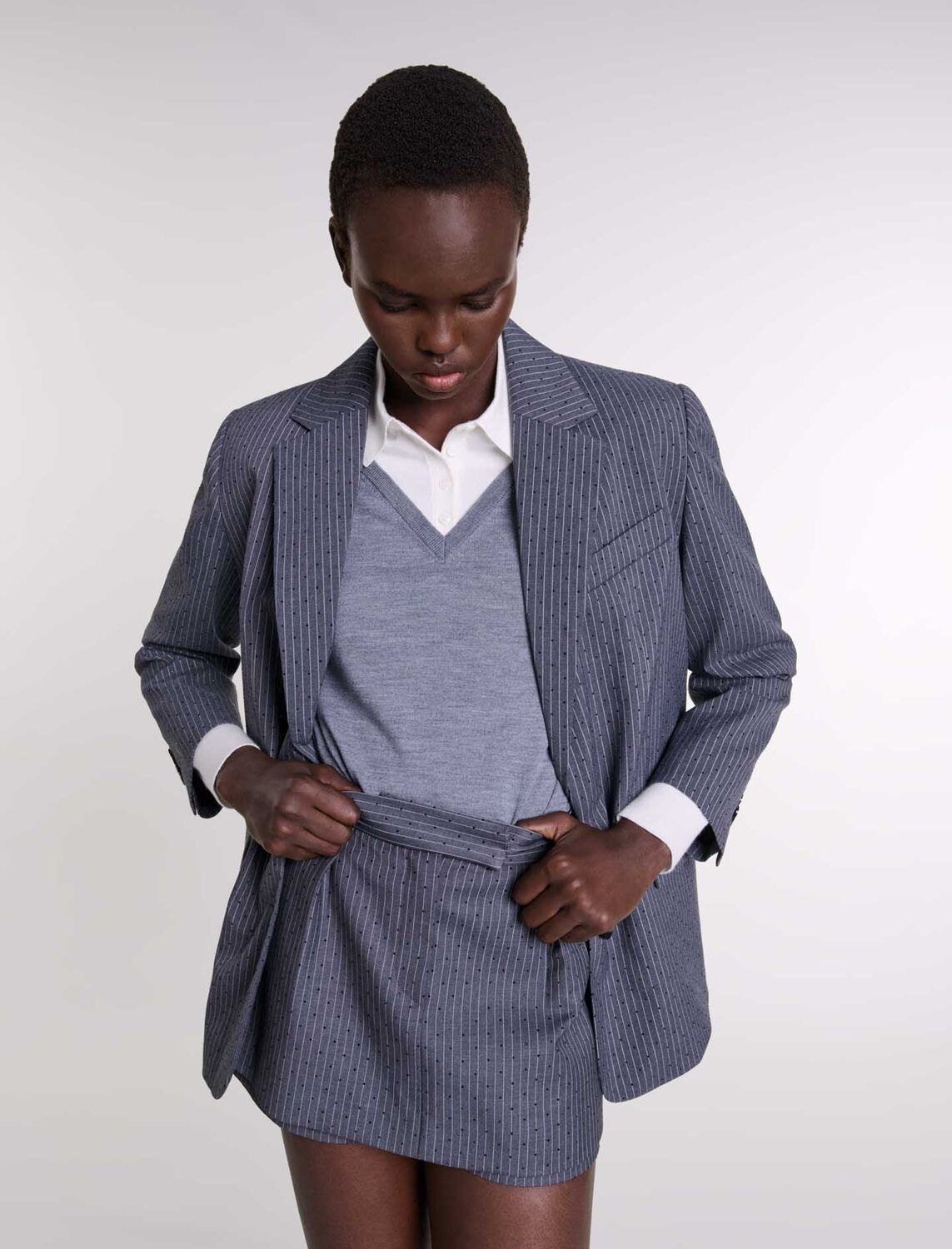 Rhinestone suit jacket : Fall-Winter Collection color 