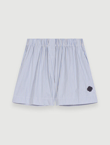 Striped blue shorts : Skirts & Shorts color Light Blue