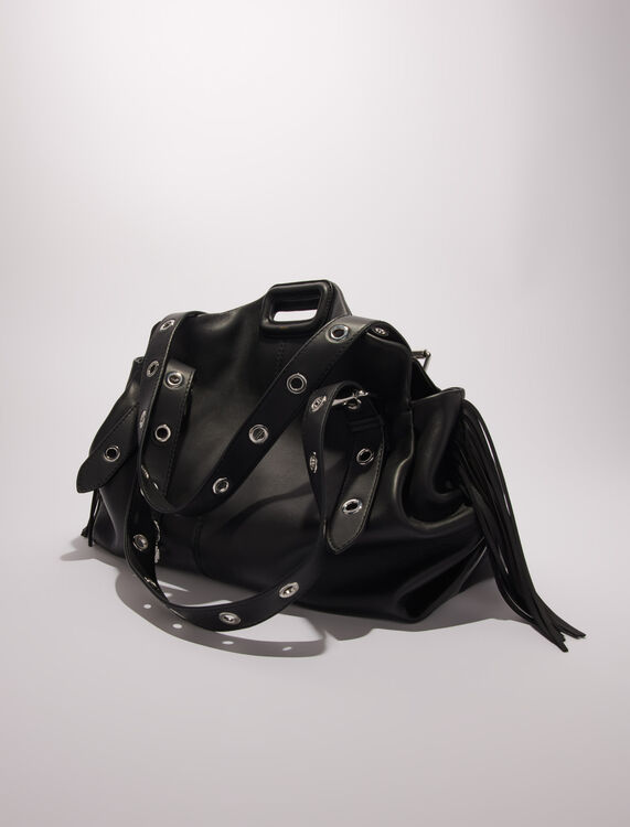 Plain leather Miss M XL bag - M Bag - MAJE