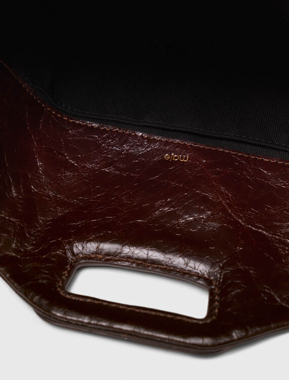 Crackled leather Miss M bag -  - MAJE