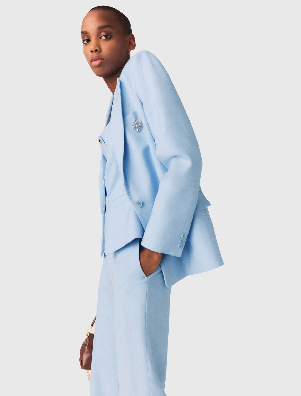 Suit jacket : Blazers & Jackets color Blue Sky