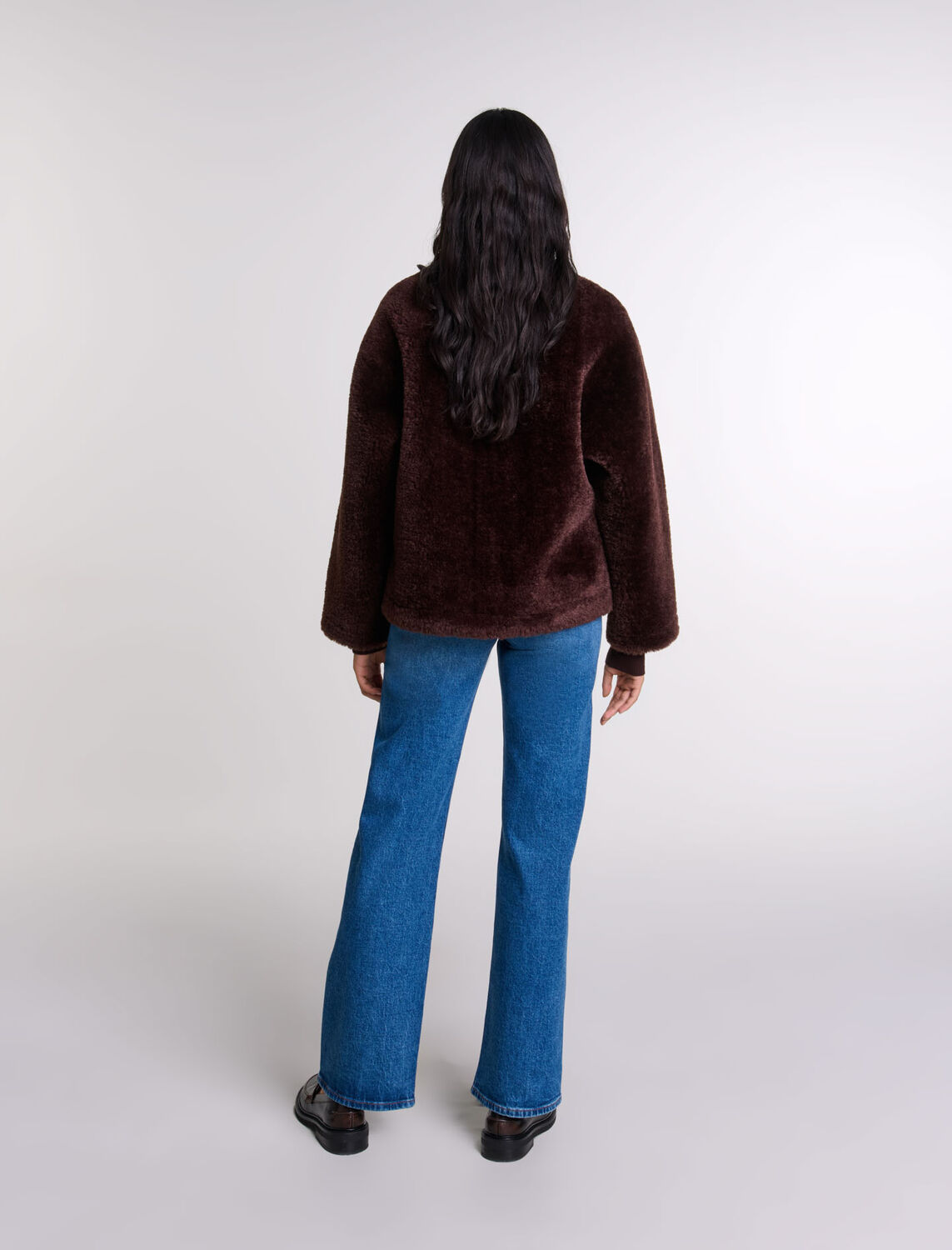 Short faux fur coat - Coats - MAJE