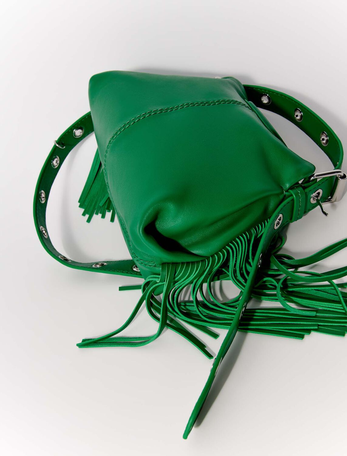 Smooth leather mini Miss M bag : Accessories color Green