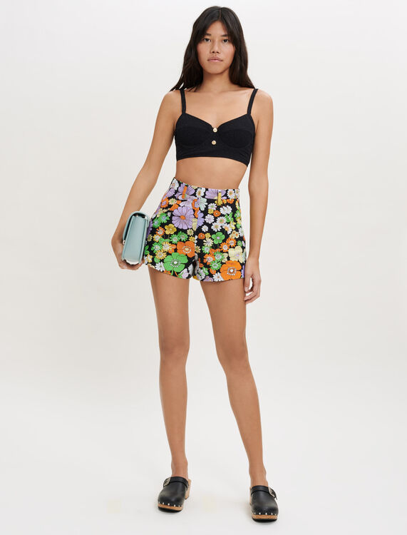 70s Floral print dress - Skirts & Shorts - MAJE