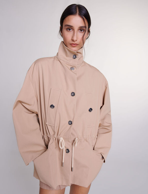 Water-repellent parka : View All color Beige