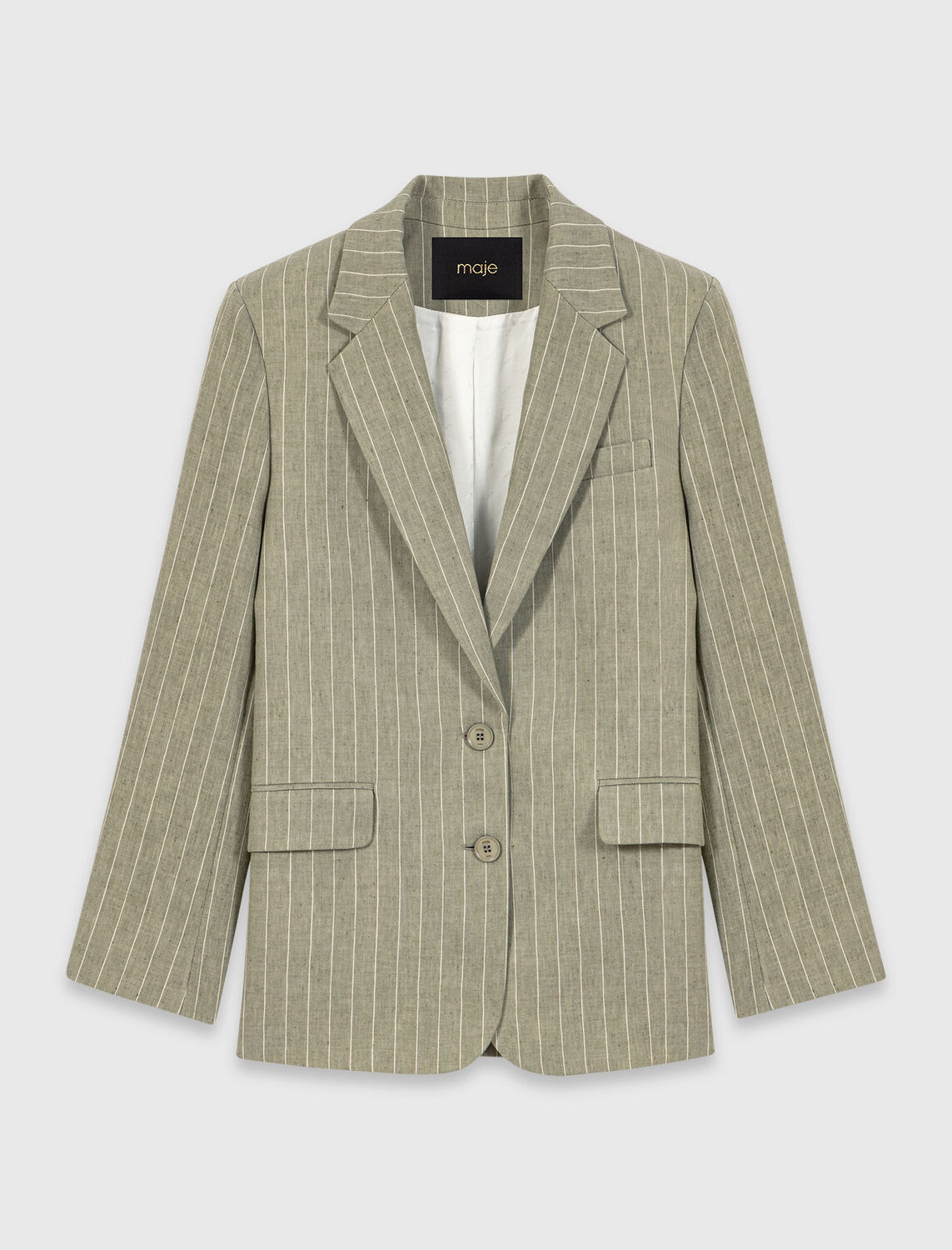 Linen blend suit jacket - Blazers & Jackets - MAJE